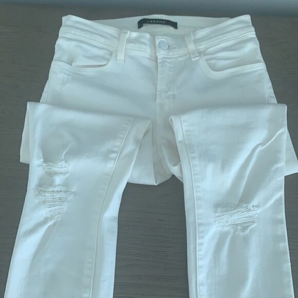 New J Brand white distressed denim white rocks 620c028 - Picture 8 of 9
